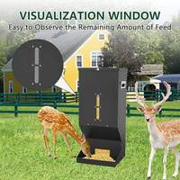 Station d'alimentation pour animaux sauvages en acier galvanisé résistant aux intempéries, alimentation par gravité, pour extérieur, vente en gros