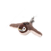 Jouet pour chat électrique avec oiseau qui bat des ailes, mouvements automatiques des ailes, son réaliste d'oiseau qui chiaie, en polyester, pour l'exercice des chats d'intérieur
