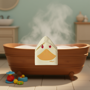 Toalla de baño con capucha de visón para bebé, diseño de pato, 300-499 g/m², para el baño del bebé - Product Image 2