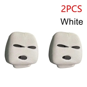 Balaclava tricotée à 3 trous, masque facial intégral, chaud et coupe-vent pour l'hiver, idéal pour le cyclisme, le ski, les sports de plein air et les activités tactiques. - Product Image 1