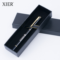 Emballage en carton de luxe avec Logo personnalisé, boîte en papier noire de haute qualité pour stylo, boîte cadeau de luxe, pièces