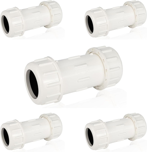 Accoppiamento a compressione in <span class=keywords><strong>PVC</strong></span> da 1 1/4 di pollice <span class=keywords><strong>per</strong></span> una rapida riparazione dei <span class=keywords><strong>tubi</strong></span> e una facile connessione - Product Image 4