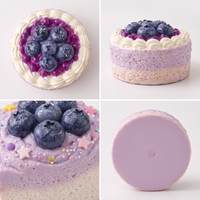 Jouet Squishy en Silicone Kawaii en Forme de Gâteau de Dessin Animé, Anti-Stress à Remontée Lente, Jouets à Presser, Vente en Gros OEM, Cadeau Promotionnel