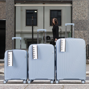 Set di Valigie Trolley Impermeabili in PP, Design Moderno e Classico, 20 24 28 Pollici, Leggere ed Ecologiche, con Serratura e Manico Telescopico Personalizzabile per <span class=keywords><strong>Viaggi</strong></span> - Product Image 1