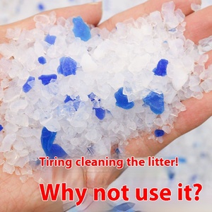 מוצרי מחמד סיליקה ישירה 1-8 מ "מ מוצרי מחמד לספק סיליקה ג 'ל חול מילוי חול נקי קריסטל כחול סיליקון - Product Image 3