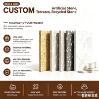 Terrazzo préfabriqué moderne de haute qualité, durable et antidérapant, 2700*1800mm, 600*600, finition mate, pour revêtement de sol, mur, plateau de table, atelier