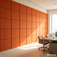 Panneaux acoustiques hexagonaux en fibre de polyester 100% pour l'absorption du son, ignifuges, en feutre PET, antistatiques, pour la maison