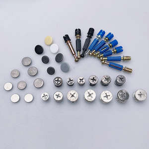 Connecteur de meubles à came 3-en-1 avec cheville en fer et plastique 16MM/18MM – Installation facile - Product Image 1