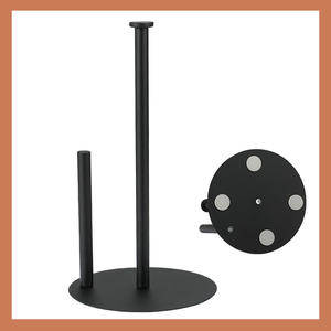 Portasciugamani di carta in acciaio inossidabile porta rotolo di carta da cucina <span class=keywords><strong>pellicola</strong></span> trasparente portaoggetti porta asciugamani da cucina - Product Image 2