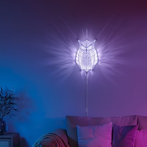 Lámpara de Pared con Forma de Búho y Águila, Proyector Moderno con Luz RGB, Diseño Creativo, Iluminación Animal en 3D, Decoración para Halloween y Navidad - Product Image 1