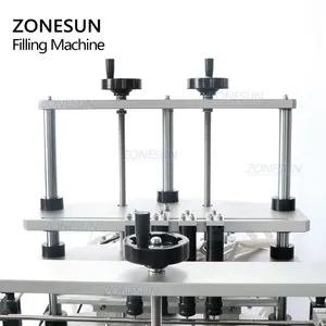 ZONESUN ZS-YTZL4A वैक्यूम 4 सिर आवश्यक तेल इत्र तरल स्प्रे की बोतल भरने की मशीन बियर स्वत: