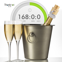 Thankhot Usine En Gros Double Loquets Presse Pompe Champagne Bouchon Économiseur Bouteille Vin Mousseux Scellant Conservateur Date Cadran