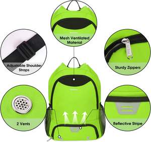 Mochilas Escolares Personalizadas al por Mayor con Diseño de Fútbol, Mochilas Clásicas para Estudiantes, Sublimación, Poliéster Negro - Product Image 3