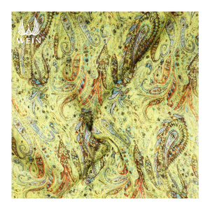 Tela de gasa suave con arrugas para bufanda y vestido, tela de gasa con perlas de <span class=keywords><strong>100</strong></span> poliéster, WI-B01 - Product Image 1