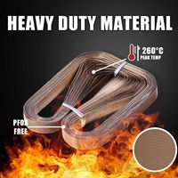 50pcs bande transporteuse revêtue de PTFE pour machines de scellage de sacs Surface résistante à la chaleur et antiadhésive pour équipement d'emballage industriel