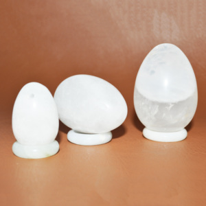 Juego de 3 Piezas de Huevos Yoni de Jade Tallados de Alta Calidad, Bolas de Masaje de Cristal para Mujeres, Ejercicios de Kegel, Entrenamiento Muscular - Product Image 5