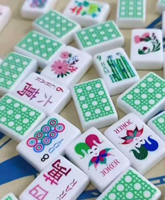 Tuiles de Mahjong Américaines en Gros, Expédition Rapide, Acrylique Gravé Personnalisé, Blanc Luxe, Ensemble de Voyage du Dimanche, Divertissement
