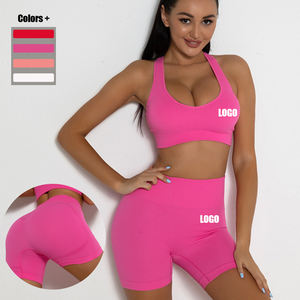 2021 <span class=keywords><strong>ropa</strong></span> deportiva sin costuras <span class=keywords><strong>ropa</strong></span> de entrenamiento pantalones cortos de <span class=keywords><strong>Yoga</strong></span> Sexy conjunto de Fitness de <span class=keywords><strong>Yoga</strong></span> acanalado <span class=keywords><strong>para</strong></span> mujeres - Product Image 2
