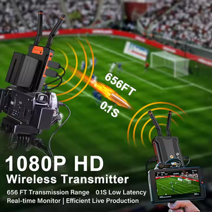 Usd712 Miễn Phí tàu 5 PCS SET = 1 TX + 4 RX 250 mét HD mi Máy thu phát không dây với pin HD Live Streaming vrriis 900S - Product Image 2