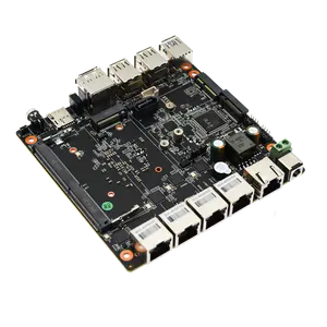 Intel 12th Gen Alder lake-N N100 Industrial Mini ITX Motherboard tunggal dengan 4 LAN RJ45