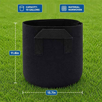 Sacs de culture en tissu pour jardin extérieur personnalisés pour légumes, sacs de démarrage respirants pour plantes, pots de jardin non tissés épaissis