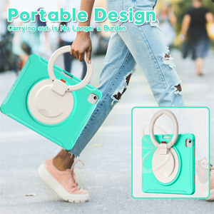 Cho iPad không khí 13 2024 2025 máy tính bảng PC Silicone bảo vệ trường hợp <span class=keywords><strong>Bumper</strong></span> Cover quay lại với đứng chống sốc trường hợp đối với iPad không khí 13 - Product Image 4