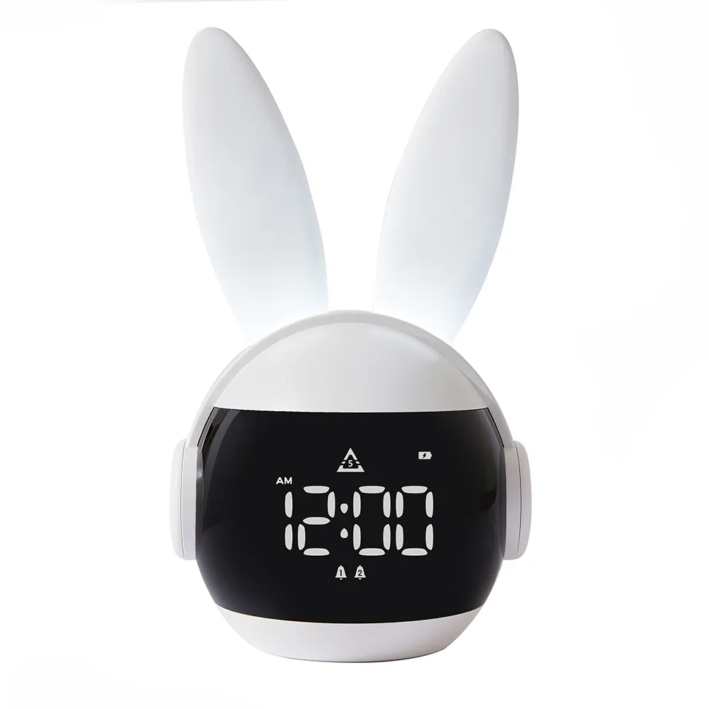 Nuovo arrivo carino Bunny Nap Timer sveglia con luce notturna idee regalo per bambini e bambine