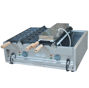 Nouveau Design <span class=keywords><strong>prix</strong></span> départ usine <span class=keywords><strong>professionnel</strong></span> gaufre poisson en forme de fabricant/12 pièces gaz poisson forme gaufre Taiyaki boulanger - Product Image 4