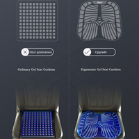 Bravo – coussin de chaise de bureau pour soulagement de la douleur sciatique, coussin de refroidissement pour siège de voiture, coussin de siège en Gel pour une longue assise