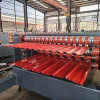 Machine de formage à rouleaux automatique professionnelle à double couche avec moteur à engrenages pour panneaux de toiture métalliques, bardage mural et maisons préfabriquées