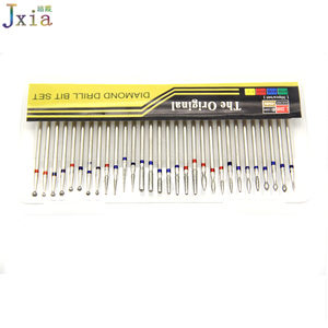 Jiexia Kunststoff gehäuse Verpackung Maniküre Nagel haut Clean Tools 30 Stück Diamond Nail Drill Bits Set - Product Image 4