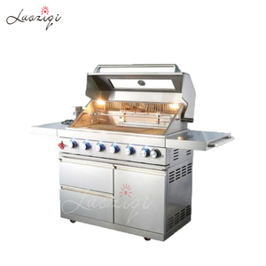 <span class=keywords><strong>Parrilla</strong></span> de carbón de acero inoxidable para <span class=keywords><strong>barbacoa</strong></span> al aire libre grande móvil <span class=keywords><strong>con</strong></span> 5 mallas de elevación y parrillas de cocina al aire libre - Product Image 5