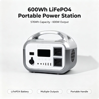 Station d'alimentation portable Synhold-M-600Wh OEM avec onduleur à onde sinusoïdale pure, charge solaire et automobile, contrôleur PWM