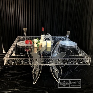 Đồ Nội Thất Giá Cả Phải Chăng Chất Lượng Tốt Bàn Ăn Đèn <span class=keywords><strong>LED</strong></span> <span class=keywords><strong>Acrylic</strong></span> Với 8 Chỗ Ngồi - Product Image 3