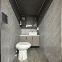 Remorque Sanitaire Portable de Luxe à 2 Cabines Séparées et Lavables pour Festivals/Événements Extérieurs – Toilettes Mobiles de Haute Qualité