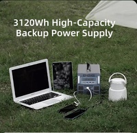 Station d'alimentation solaire portable pour le camping 000W/1500W/3000W, générateur extérieur avec panneau solaire, alimentation de secours pour camping-car et excursions en camping