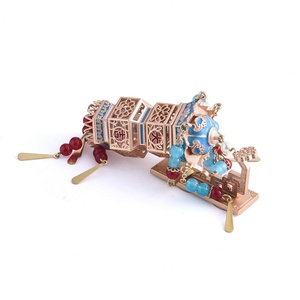 Aimant de réfrigérateur en métal de style chinois, nouveau design personnalisé, pagode traditionnelle, tour de luxe - Product Image 3