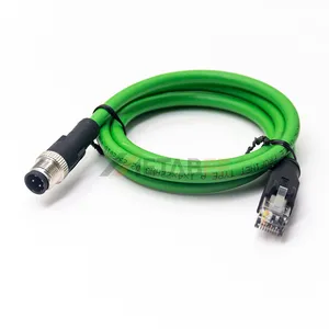 M8 4pin Naar Rj45 Ethernet Kabels Voor Betrouwbare Datatransmissie