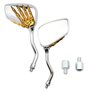 Espejos Retrovisores Laterales con Diseño de Calavera para Motocicleta, Producto para Motocicletas Eléctricas - Product Image 6