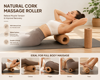 Rouleau et bâton de massage en liège COENGWO pour soulager les douleurs musculaires