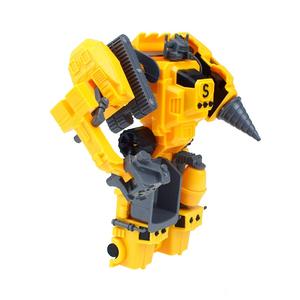 Jouets robots à démonter et à assembler 5 en 1, ensemble de véhicules, construction de voitures, transformation en jouets robots pour enfants - Product Image 4