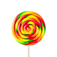 Bonbons durs géants en spirale multicolores et multi-saveurs, certifiés Halal, pour supermarchés, vente en gros directe usine OEM