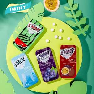 Bonbons à la menthe et à la pastèque frais, <span class=keywords><strong>sans</strong></span> <span class=keywords><strong>sucre</strong></span>, rafraîchisseur d'haleine, 8 saveurs de fruits, bonbons durs au xylitol en boîte longue 21g - Product Image 3