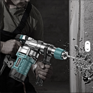 Marteau perforateur électrique 3-en-1 110V/220V haute puissance pour la <span class=keywords><strong>démolition</strong></span> de murs en béton, avec fonction de perçage à percussion et de <span class=keywords><strong>démolition</strong></span> SDS - Product Image 4