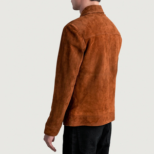 New Design Winter Men <b>Suede</b> <b>Leather</b> <b>Jacket</b> With Zipper Customized Color & Logo High Quality Wholesale Prices <b>Leather</b> <b>Jacket</b> - Product Image 2