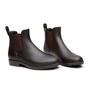 Fabricant Fournir Des Femmes Élégantes <span class=keywords><strong>Chelsea</strong></span> Bottes de Neige Bottes de Pluie Haute Cheville <span class=keywords><strong>Talon</strong></span> Plat Bottes Wellington - Product Image 6