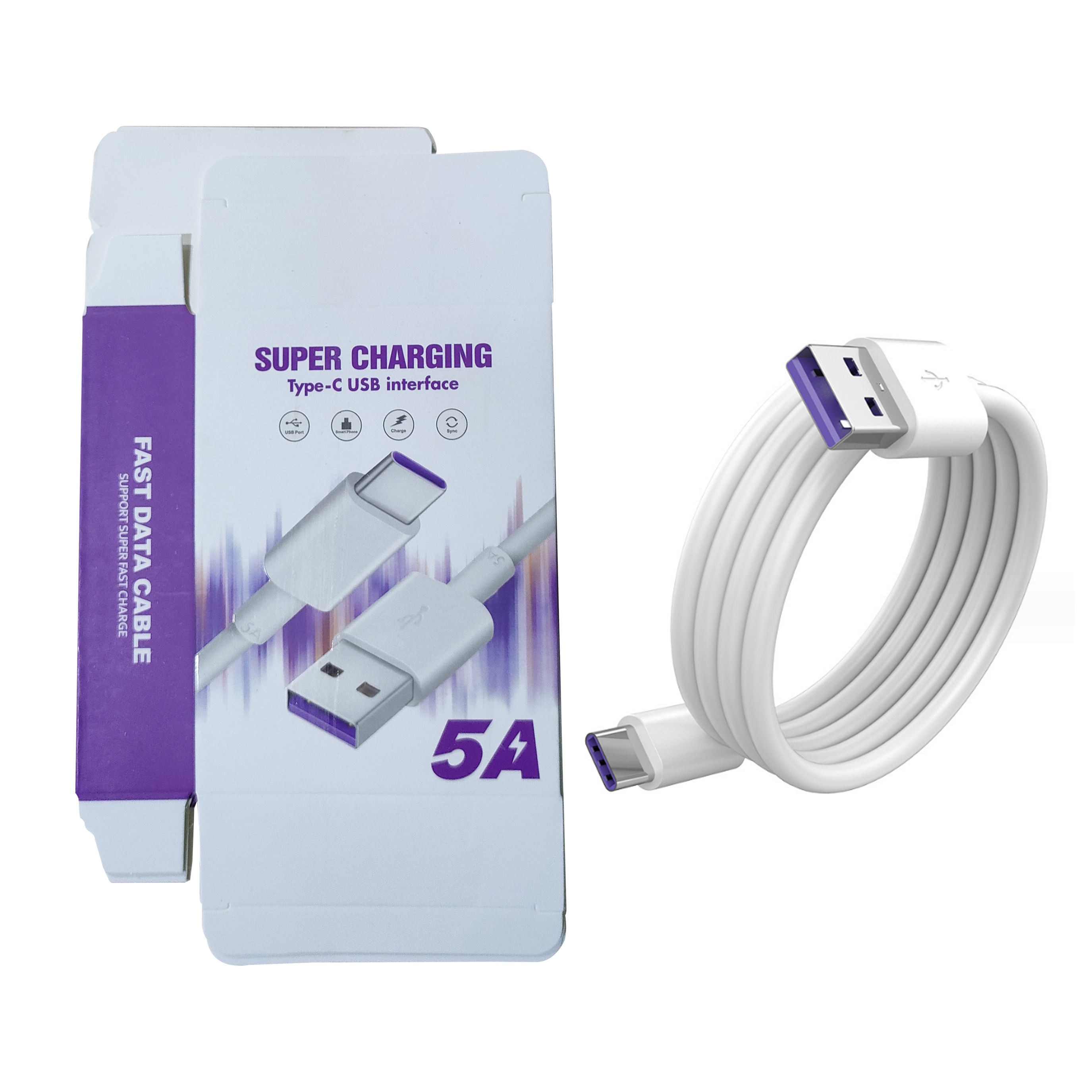 White Type-c (for Huawei) with color box