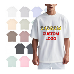 T-shirt da uomo classiche e promozionali Design personalizzabile le mie camicie 240G cotone personalizzato Tshirt con Logo per gli uomini - Product Image 1