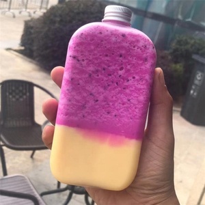 250ml/350ml/400m/<strong>500ml</strong> Cute <strong>Plastic</strong> Juice <strong>Bottle</strong> Disposable Beverage PET <strong>Bottle</strong> with Aluminum Cap or Black <strong>Plastic</strong> Cap - Product Image 2