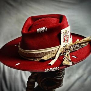 100% chapeau Fedora en <span class=keywords><strong>feutre</strong></span> de laine avec ruban de fleurs imprimé et bord de <span class=keywords><strong>crayon</strong></span> chapeau à <span class=keywords><strong>large</strong></span> bord OEM personnalisé pour scène décontractée - Product Image 4